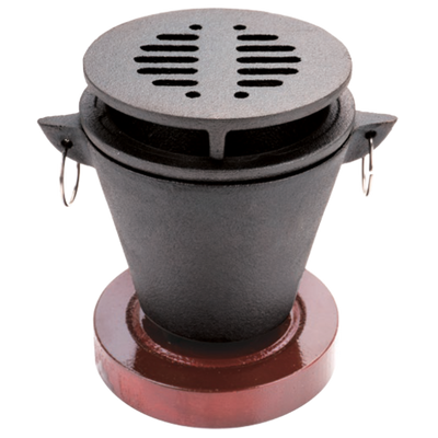 Chef Master 90206 Cast Iron with Tabletop Chef Master Mini Hibachi Grill
