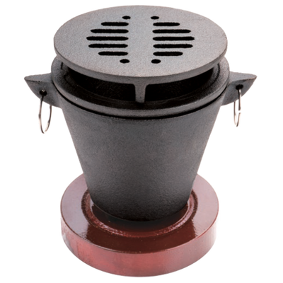 Chef Master 90206 Cast Iron with Tabletop Chef Master Mini Hibachi Grill