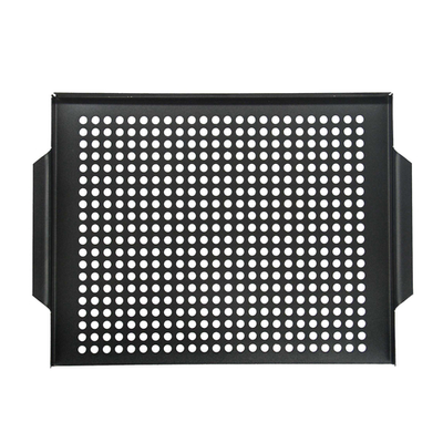 Chef Master 06080Y 16" W x 12" D Black Perforated Non-Stick Mr. Bar-B-Q Premium Grill Topper