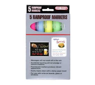 Chef Master 90032 Smudge Proof Wet Erase Chef-Master Rain Proof Marker