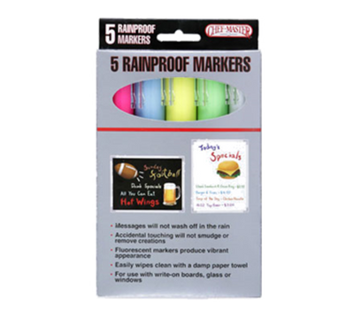 Chef Master 90032 Smudge Proof Wet Erase Chef-Master Rain Proof Marker