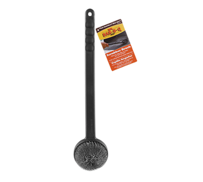 Chef Master 06471Y Stainless Steel Mesh with Handle Mr. Bar-B-Q Grill Scrubber Brush
