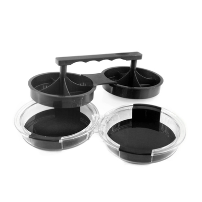 Chef Master 40140Y Plastic Mr. Bar-B-Q Double Burger Press