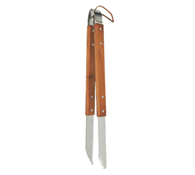 Chef Master 02152Y 18" L Stainless Steel Head Mr. Bar-B-Q Finger Grip Tongs