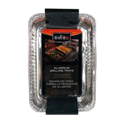 Chef Master 06692Y Small Aluminum Mr. Bar-B-Q Grilling Pans