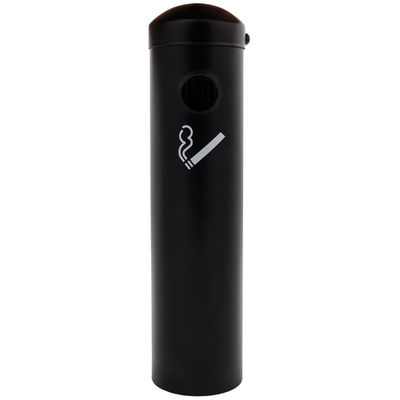 Chef Master 90221 Black Steel Wall Mounted Chef-Master Smoking Receptacle