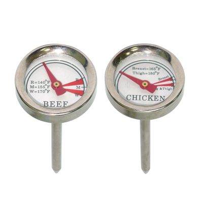 Chef Master 40146Y Dial Type Mr. Bar-B-Q Meat Grilling Thermometer
