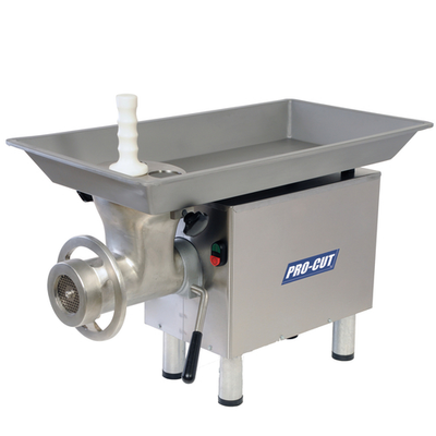 Pro-Cut KG-22W-XP #22 Hub Stainless Steel Bench Meat Grinder - 220 Volts