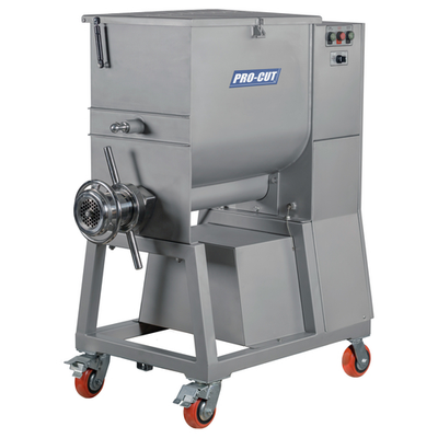 Pro-Cut KMG-32 #32 Hub Stainless Steel Floor Meat Grinder - 220 Volts 7 HP