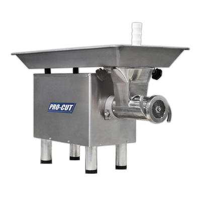 Pro-Cut KG-22W-SS #22 Hub Stainless Steel Bench Meat Grinder - 110 Volts