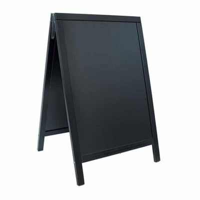 American Metalcraft SBDB85 A-Frame Sign Board 22" x 34" Natural Finish Scratch Resistant Surface