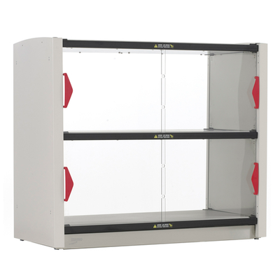 Metro GG2CD-HS1842 Stainless Steel Pass-Thru Metro2Go Grab & Go Hot Station with Sliding Front Polycarbonate Doors