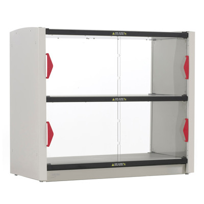 Metro GG2CD-HS1842 Stainless Steel Pass-Thru Metro2Go Grab &amp; Go Hot Station with Sliding Front Polycarbonate Doors