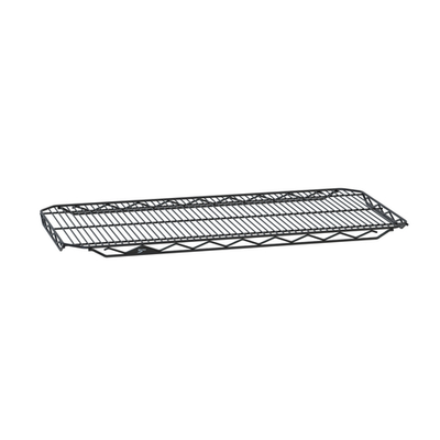 Metro 2136QBL 36" W x 21" D Black Epoxy Coated Wire qwikSLOT Shelf