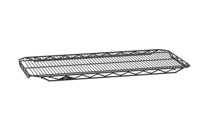 Metro 2136QBL 36" W x 21" D Black Epoxy Coated Wire qwikSLOT Shelf