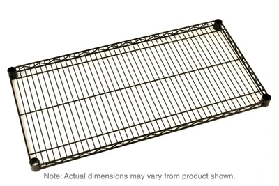 Metro 1848NBL 48" W x 18" D Black Epoxy Coated Wire Super Erecta Designer Shelf
