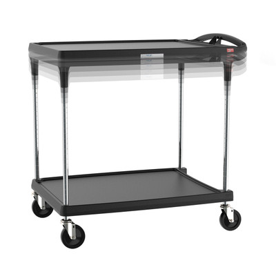 Metro MY2636-25BL-PL 40.25" W Plastic Utility Two Shelves Mycart Plus Series