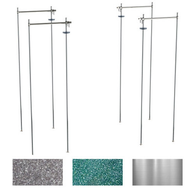 Metro TTE21S 21" W Stainless Steel Super Erecta and Super Adjustable Top-Track Stationary End Unit Kit