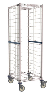 Metro RE3K4S 20 Pans Brite Zinc Mobile Wire Bun Pan Rack
