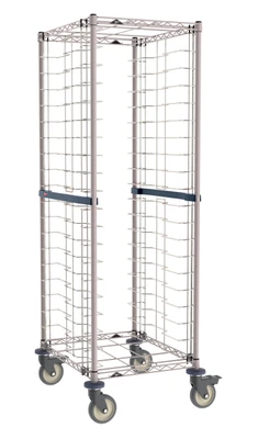 Metro RE3K4S 20 Pans Brite Zinc Mobile Wire Bun Pan Rack