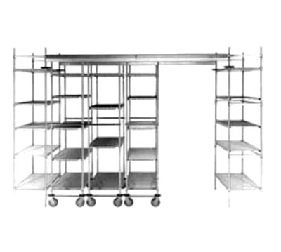 Metro TTE24K4 24" W Epoxy-Coated Super Erecta and Super Adjustable Top-Track Stationary End Unit Kit
