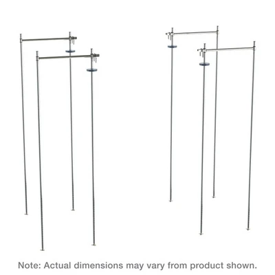 Metro TTE21C Super Erecta 21" W Chrome Super Adjustable Top-Track Stationary End Unit Kit