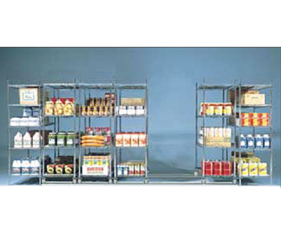 Metro BTEX3 8 Posts Polymer qwikTRAK High Density Storage System