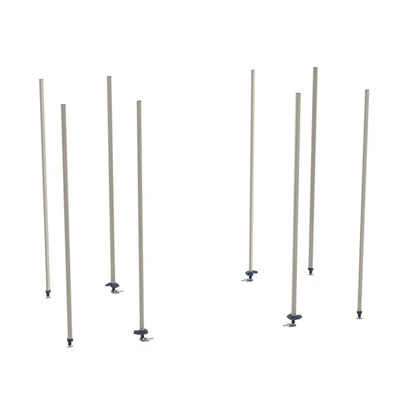 Metro BTEX3 8 Posts Polymer qwikTRAK High Density Storage System