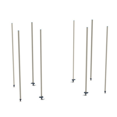 Metro BTEX3 8 Posts Polymer qwikTRAK High Density Storage System