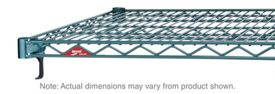 Metro A2448NK3 48" W x 24" D Green Epoxy Coated Wire Super Adjustable Super Erecta Shelf