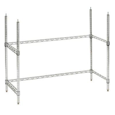Metro HS-1842LEGKIT-3F Chrome Plated Metro2Go Leg Kit with 3-Sided Frame for Metro2Go Hot Stations