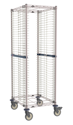 Metro RE1K4S 40 Pans Brite Zinc Mobile Wire Bun Pan Rack