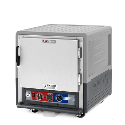 Metro C533-MFS-U-GY C5 3 Series Gray Undercounter Insulated Moisture Heated Holding & Proofing Cabinet with Solid Doors and Universal Wire Slides - 120 Volts