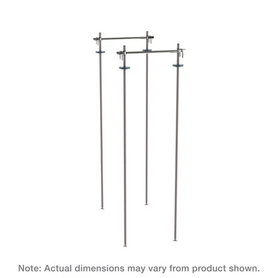 Metro TTA21K4 21" W Epoxy-Coated Super Erecta and Super Adjustable Top-Track Stationary Intermediate Unit Kit