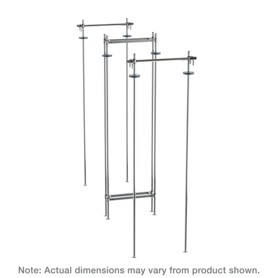 Metro LTTA21C 21" W Chrome Super Erecta Stationary Intermediate Unit Kit
