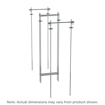 Metro LTTA21C 21" W Chrome Super Erecta Stationary Intermediate Unit Kit