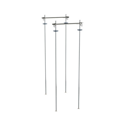 Metro TTA24C 24" W Chrome-Plated Super Erecta and Super Adjustable Top-Track Stationary Intermediate Unit Kit