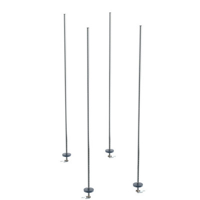 Metro BTAC Chrome Floor Track HD qwikTRAK High Density Storage System