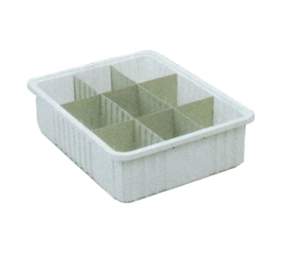 Metro MTB93060W 17.5" W x 22.38" D x 6" H White Polypropylene Tote Box