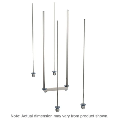 Metro LBTM18S Stainless Steel Mobile Unit Kit qwikTRAK High Density Double Deep Storage System