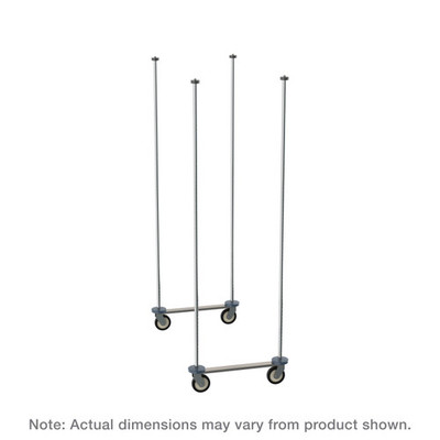 Metro TTM21C 21" W Chrome-Plated Super Erecta Top-Track Mobile Unit Kit