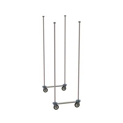 Metro TTM24K4 24" W Epoxy-Coated Super Erecta Top-Track Mobile Unit Kit