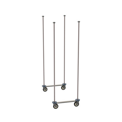 Metro TTM24K4 24" W Epoxy-Coated Super Erecta Top-Track Mobile Unit Kit