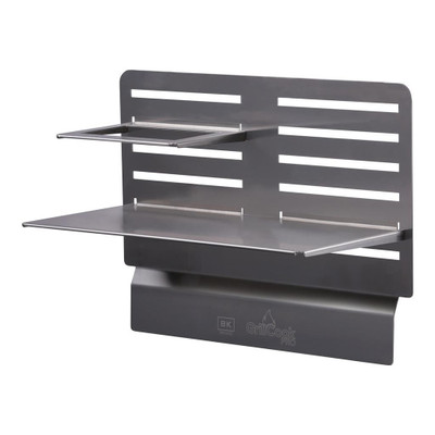 BK Resources GCP-3S-9P 18" Wide Stainless Steel GrillCook Pro Upright Shelf Stand
