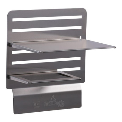 BK Resources GCP-2S-9P 12" Wide Stainless Steel GrillCook Pro Upright Shelf Stand