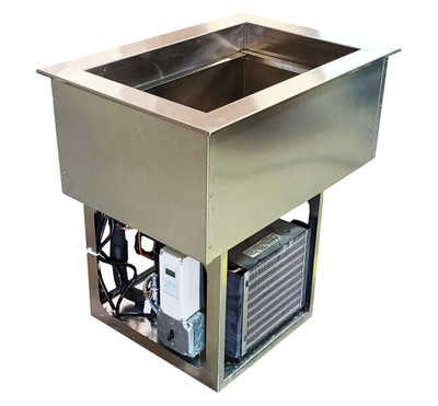 BK Resources E-CP3-1 Stainless Steel Drop-In Cold Food Well - 115 Volts