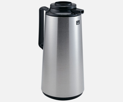 Zojirushi BHS-19SBD 1.85 L. Brushed Stainless Steel with Orange Decaf Brew Thru Lid Thermal Carafe