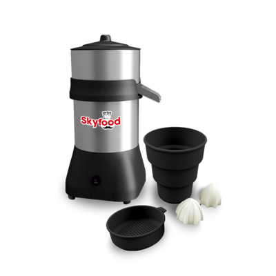 Skyfood EX 34 Oz. Stainless Steel Manual Feed Countertop Citrus Juice Extractor - 110 Volts