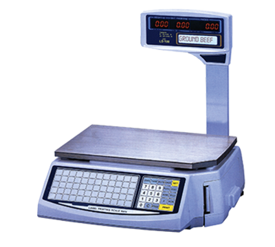 Skyfood LS-100-N Elevated LCD Pole Display Easy Weigh Networking and Price Computing Printing Scale