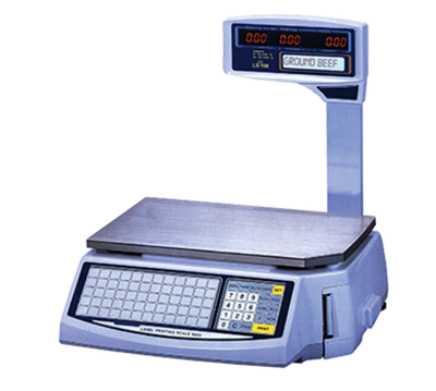Skyfood LS-100-N Elevated LCD Pole Display Easy Weigh Networking and Price Computing Printing Scale